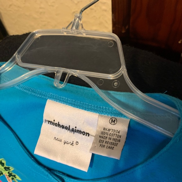 Michael Simon cotton knit button front top cardigan. Look at all photos. - Picture 3 of 9